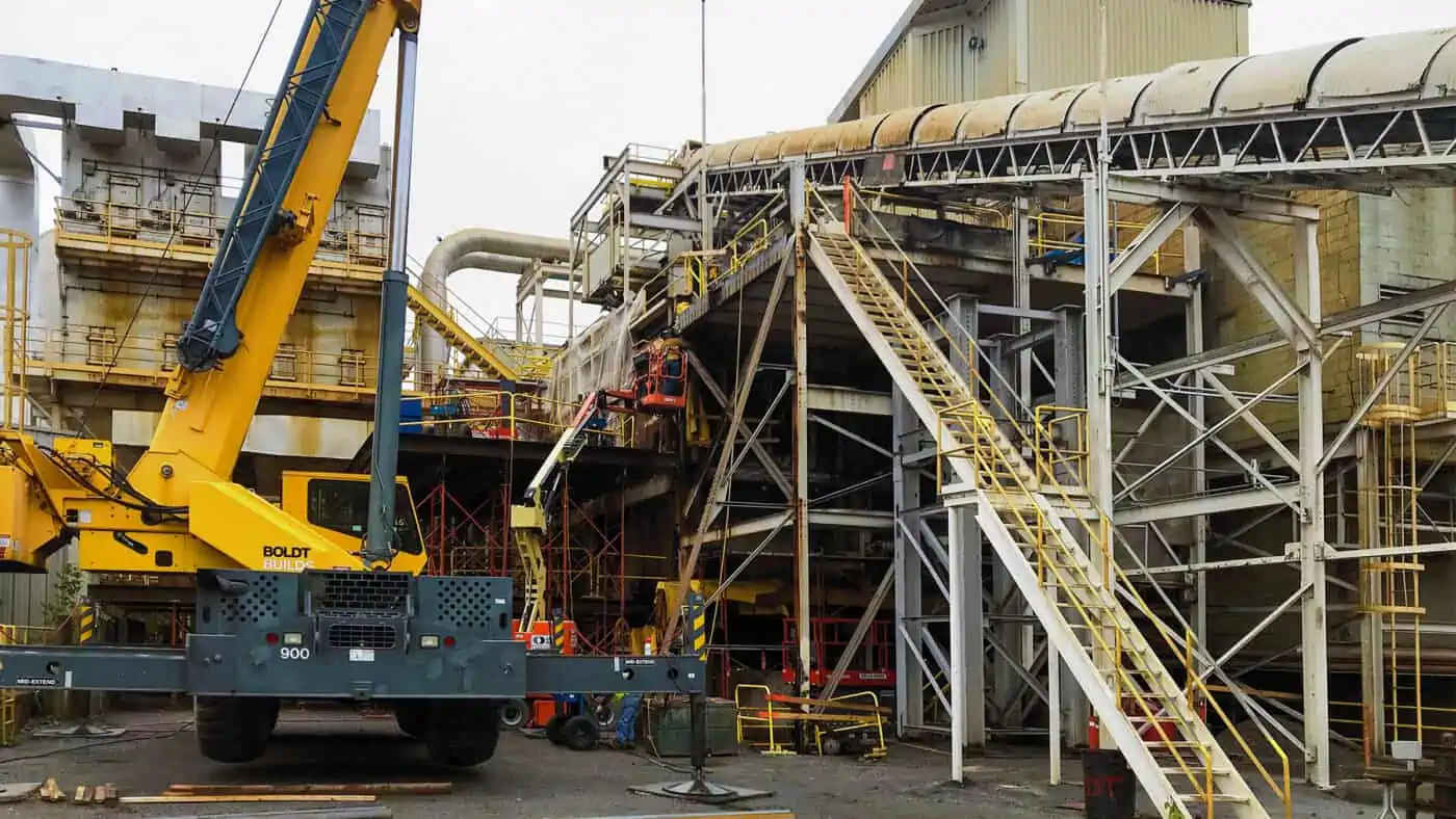 St. Paul Park Refinery - Exterior Conveyor System, Boldt Equipment During Construction