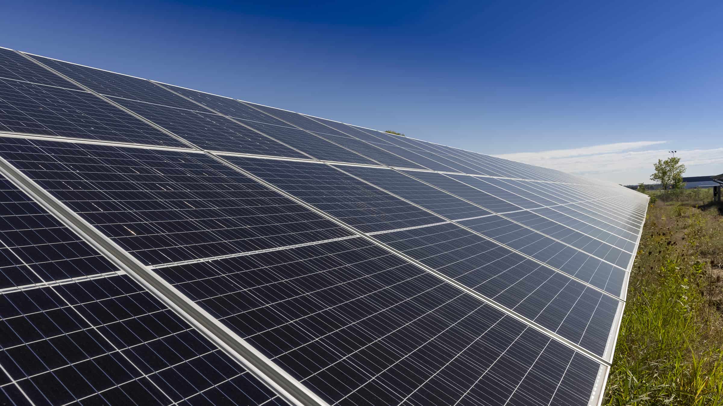 Sunvest Solar - Chaska Solar Array - Solar Panel in Sunlight