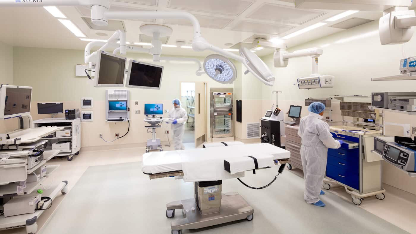 Sutter Health - CPMC - Mission Bernal Campus Hospital Surgical Suite with Medical Personnel Inside