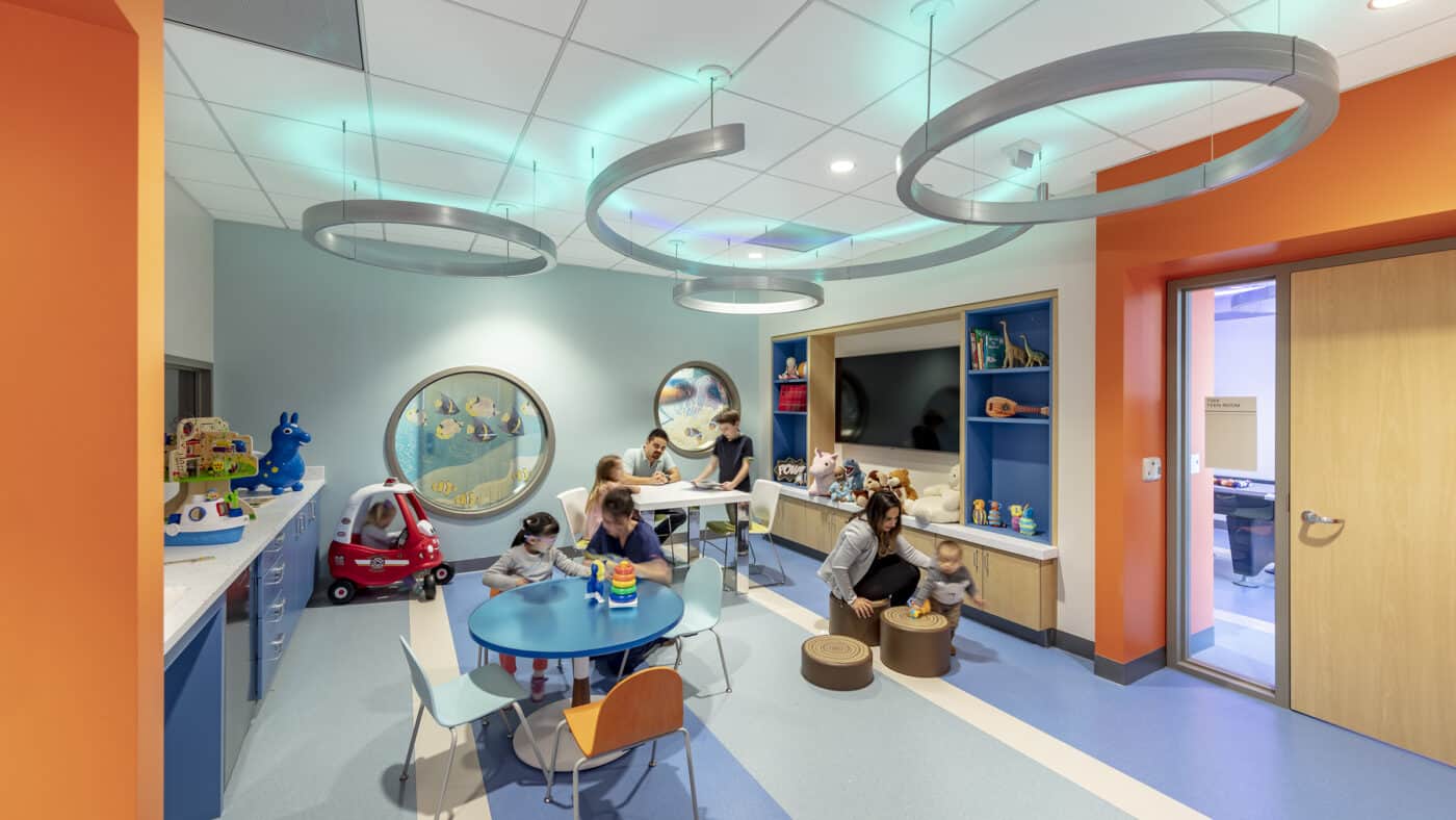 Sutter Health - CPMC Van Ness Campus Hospital - Children's Area with Toys, Seating and Families