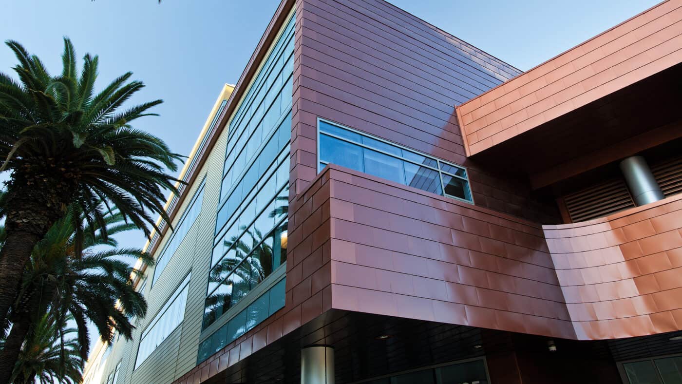 Sutter Health - Medical Office Building an Energy Center - Exterior of Building with Copper Facade