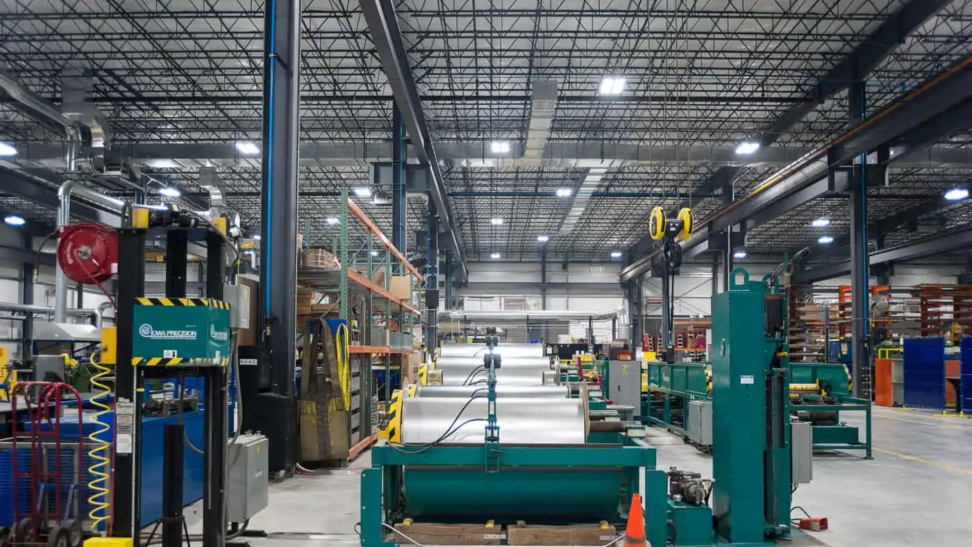 Tweet/Garot Production Facility Interior View of Fabrication Equipment