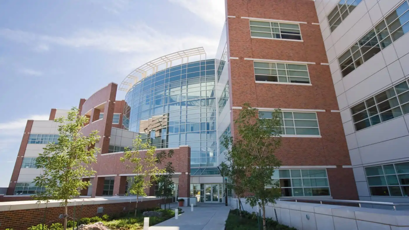 University of Oklahoma - National Weather Center - Research and Training Facility - Building Exterior View of Building Entrance