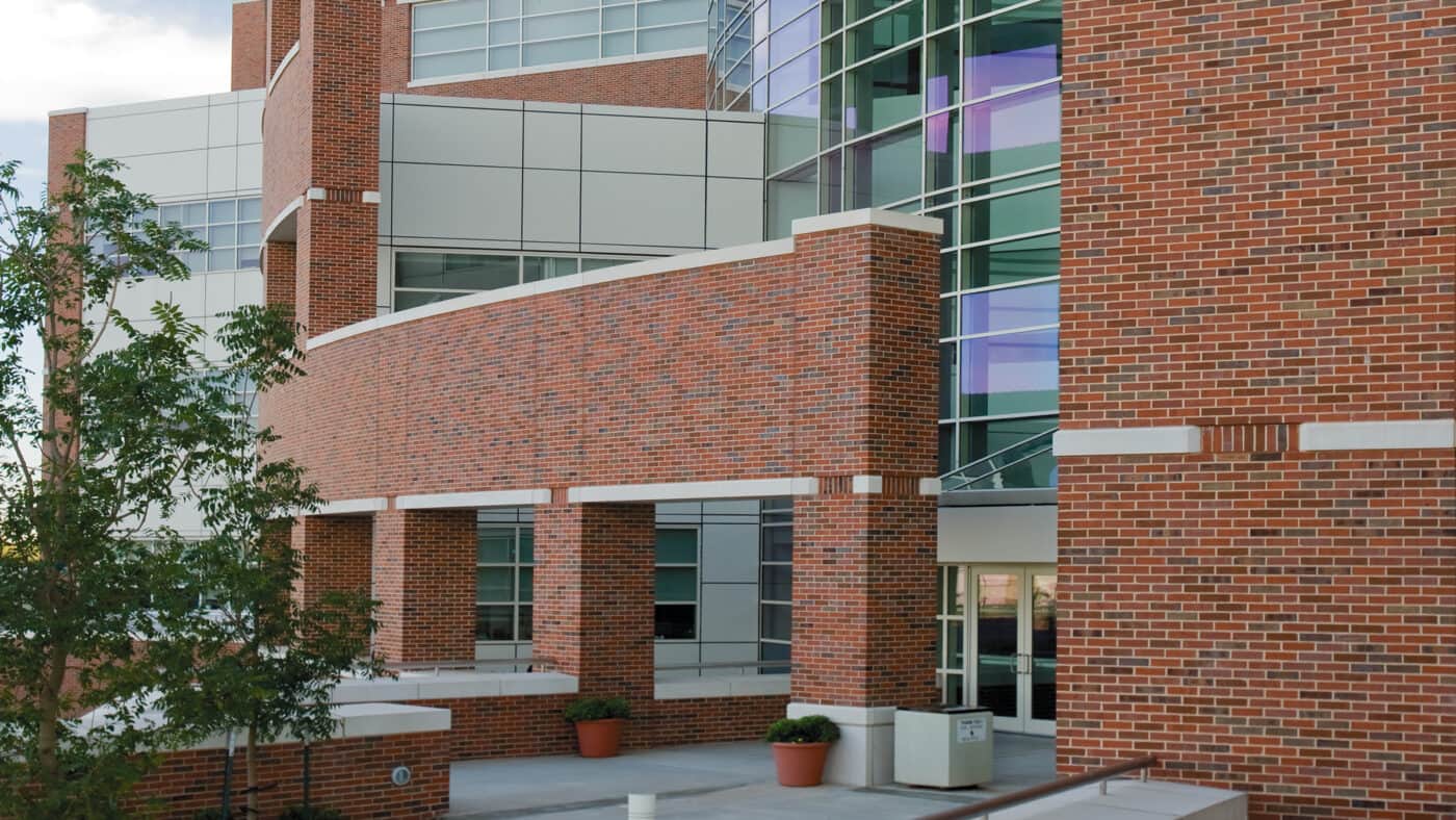 University of Oklahoma - National Weather Center - Research and Training Facility - Building Exterior View of Courtyard