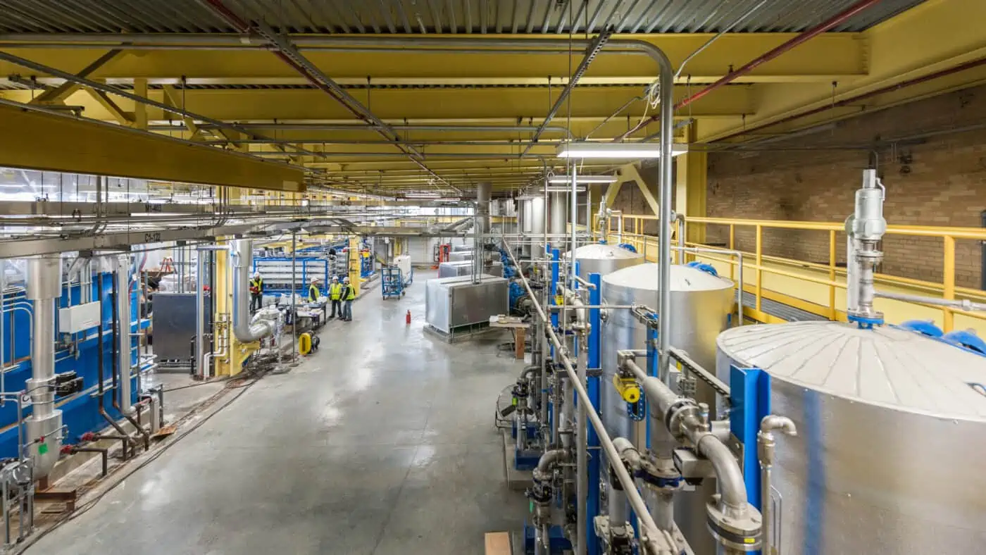 University of Wisconsin - Charter Street Heating Plant - Interior View of Mechanicals and Piping