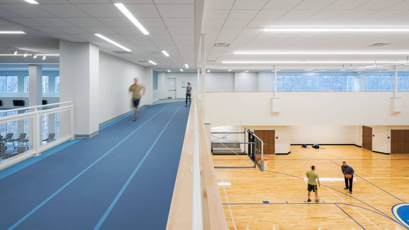 Valley Health System - Valley Center for Health and Wellness - Basketball Courts with Mezzanine Track