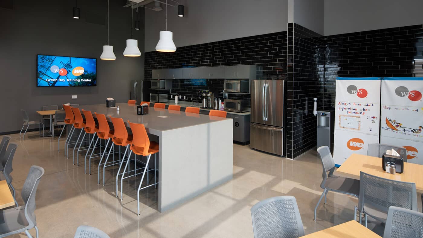 WEC Energy Group - Training Center Kitchenette and Seating Area
