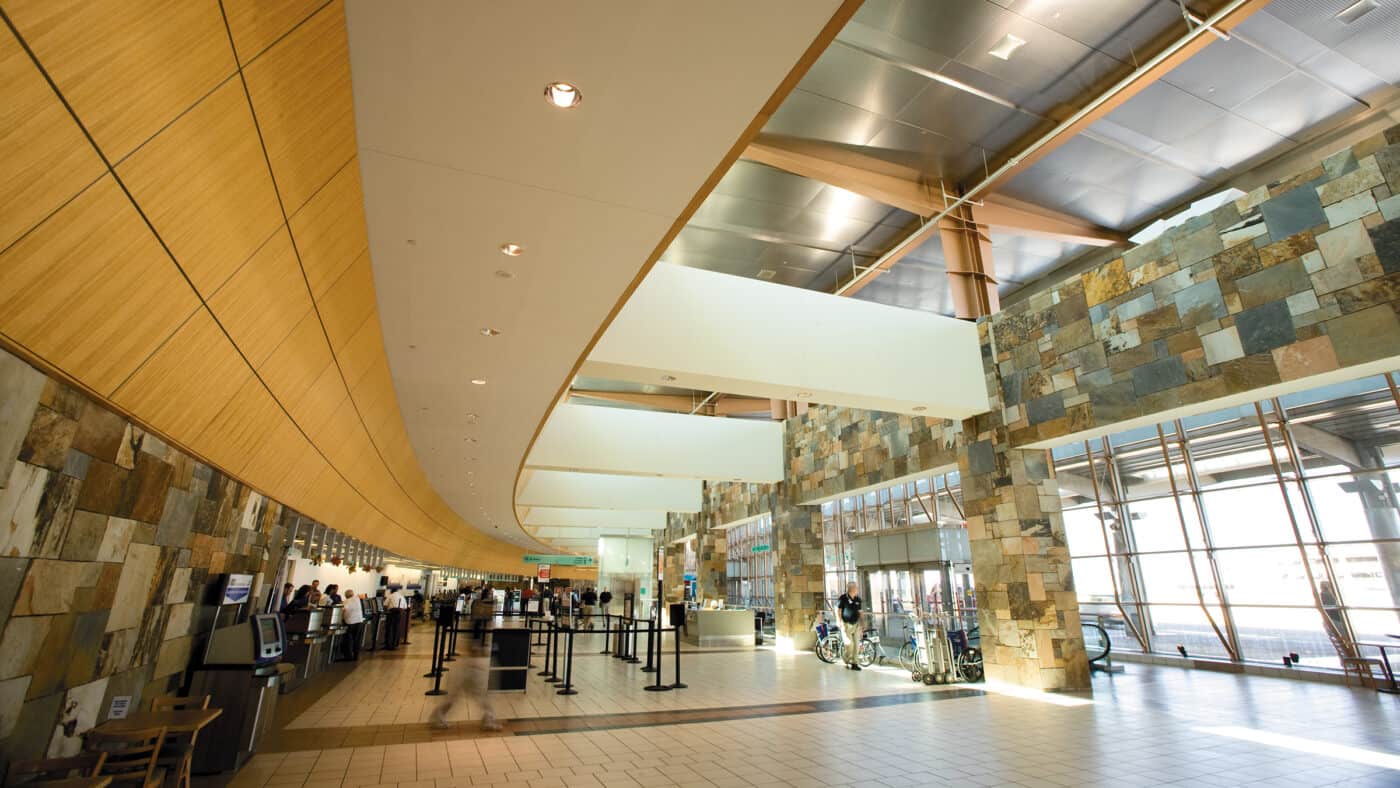 Will Rogers World Airport - Interior View of Airline Counters