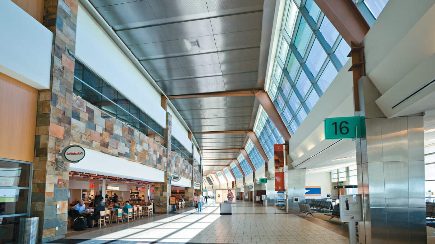 Will Rogers World Airport Concourse and Gates - Interior View of Building