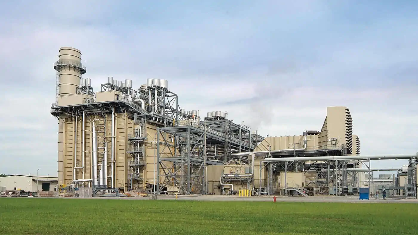 Wisconsin Public Service - Fox Energy Center Natural Gas-Fired Electrical Power Plant Exterior View of Building on Site