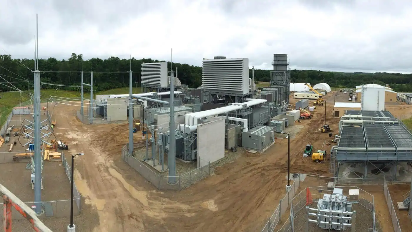 Woverine Power Cooperative - Alpine Power Plant Construction Site View from Above