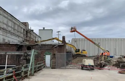 Xcel Energy - Dells Hydrogenerating Station - Demolition along Building Exterior