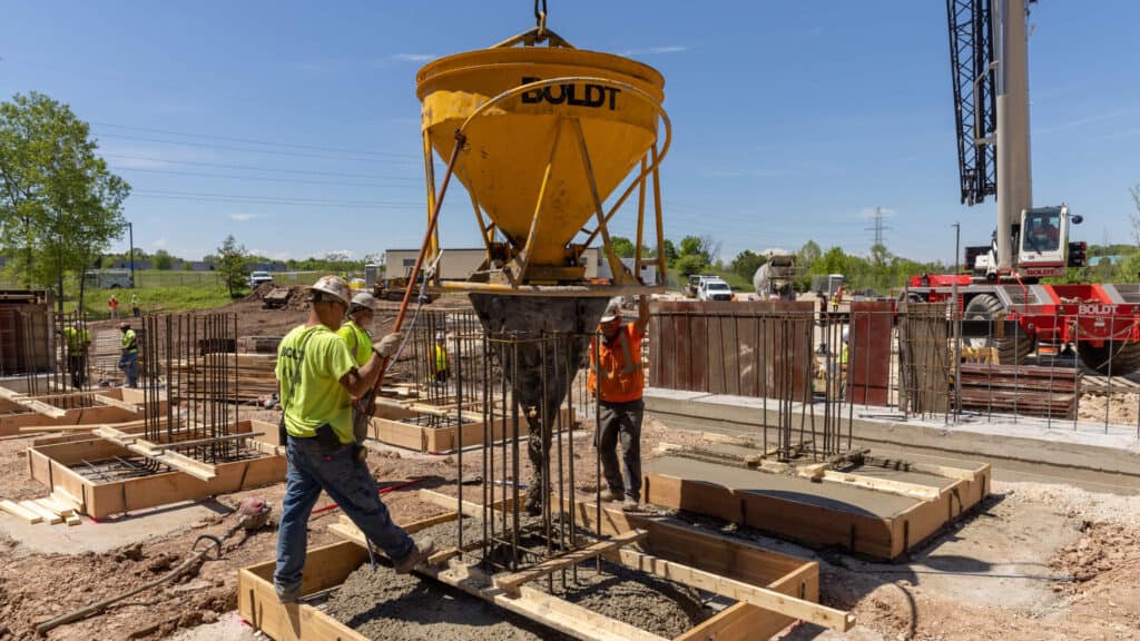 Concrete Pour at Aurora Medical Center - Grafton