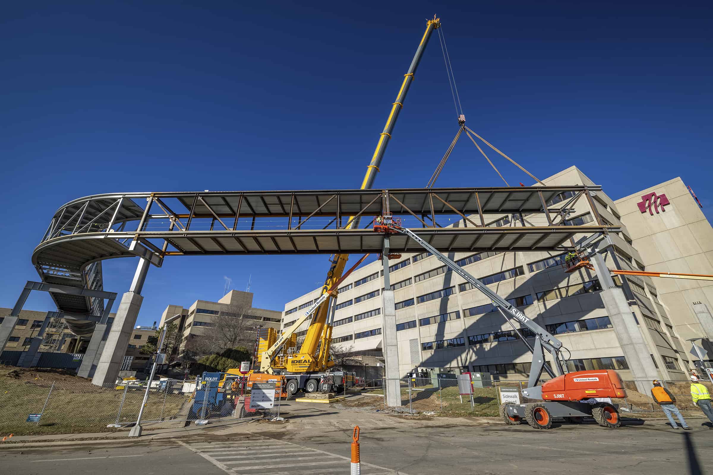 Marshfield Clinic Connector Bridge Construction