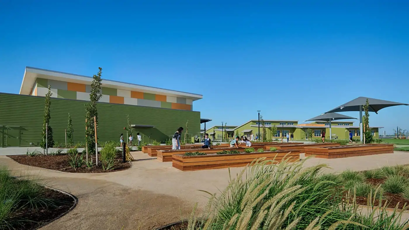 Natomas Unified School District - Paso Verde K-8 School Construction Project Classroom Exteriors