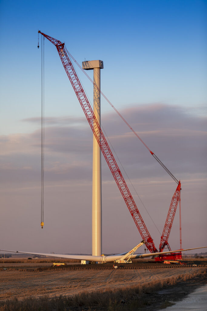 hoisting and rigging - lone tree wind farm