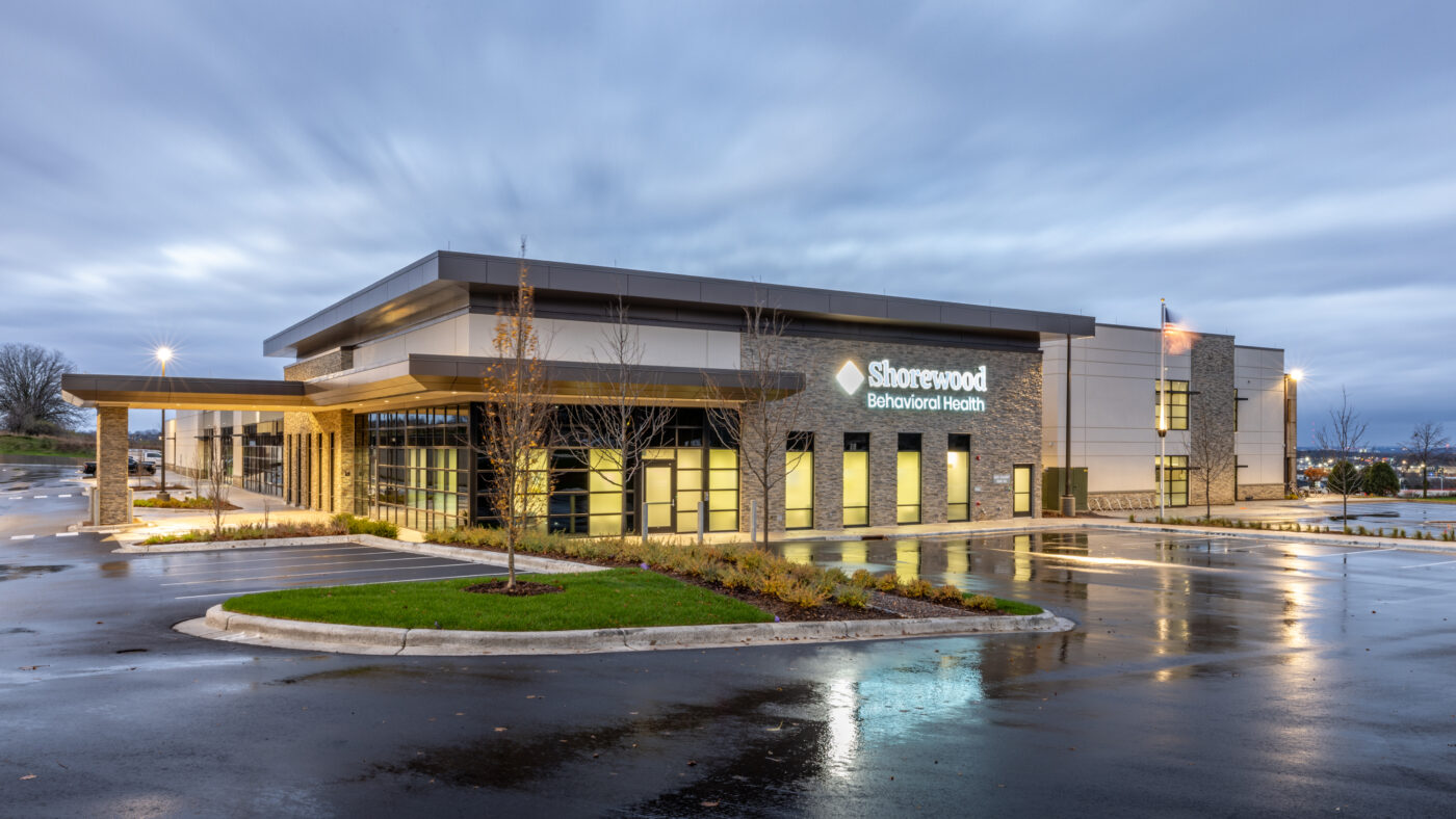 Exterior shot of the Madison Behavioral Health Hospital